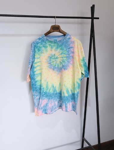 TIE-DYE half t shirts MADE IN USA